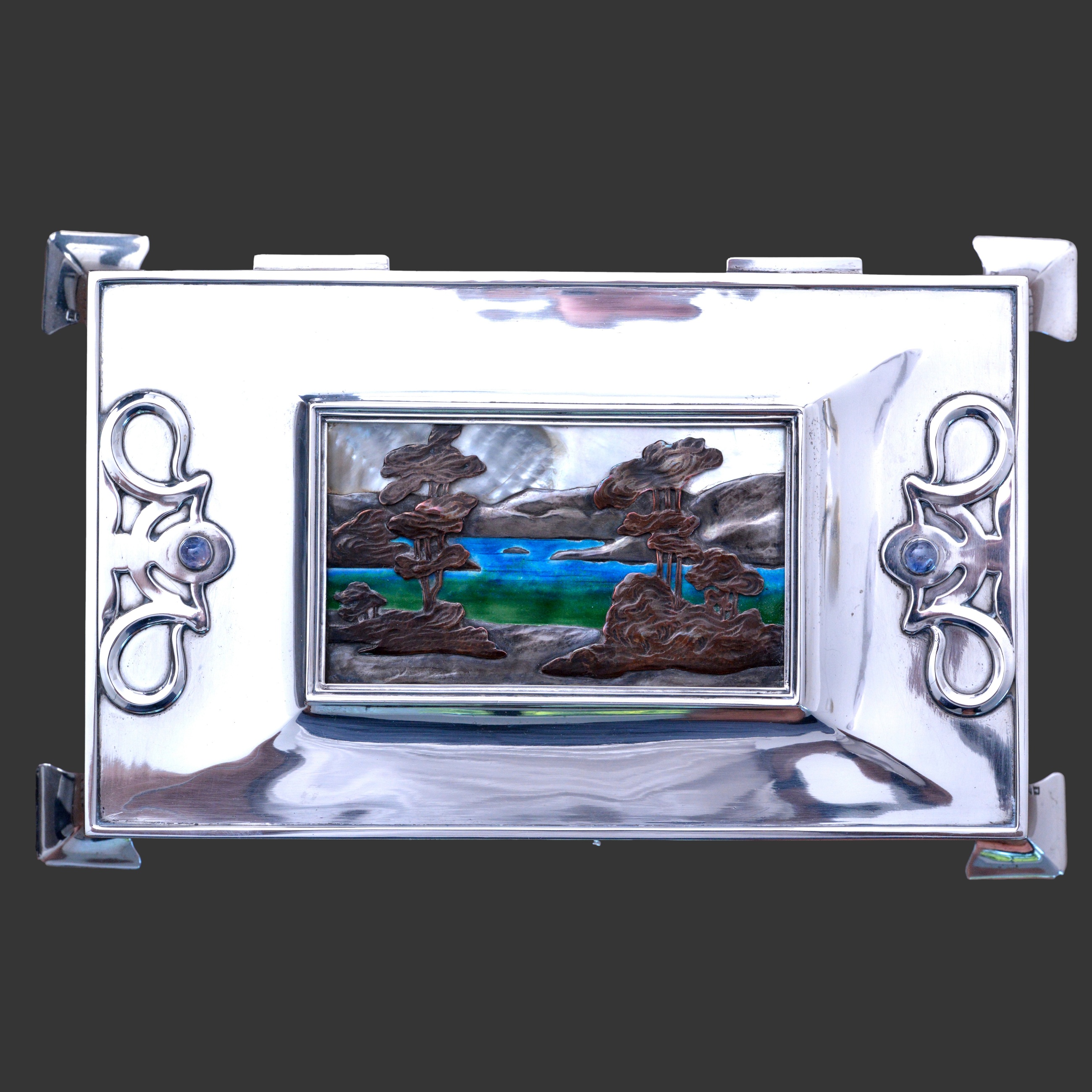 Kate Harris plaque set in William Hutton and sons casket
