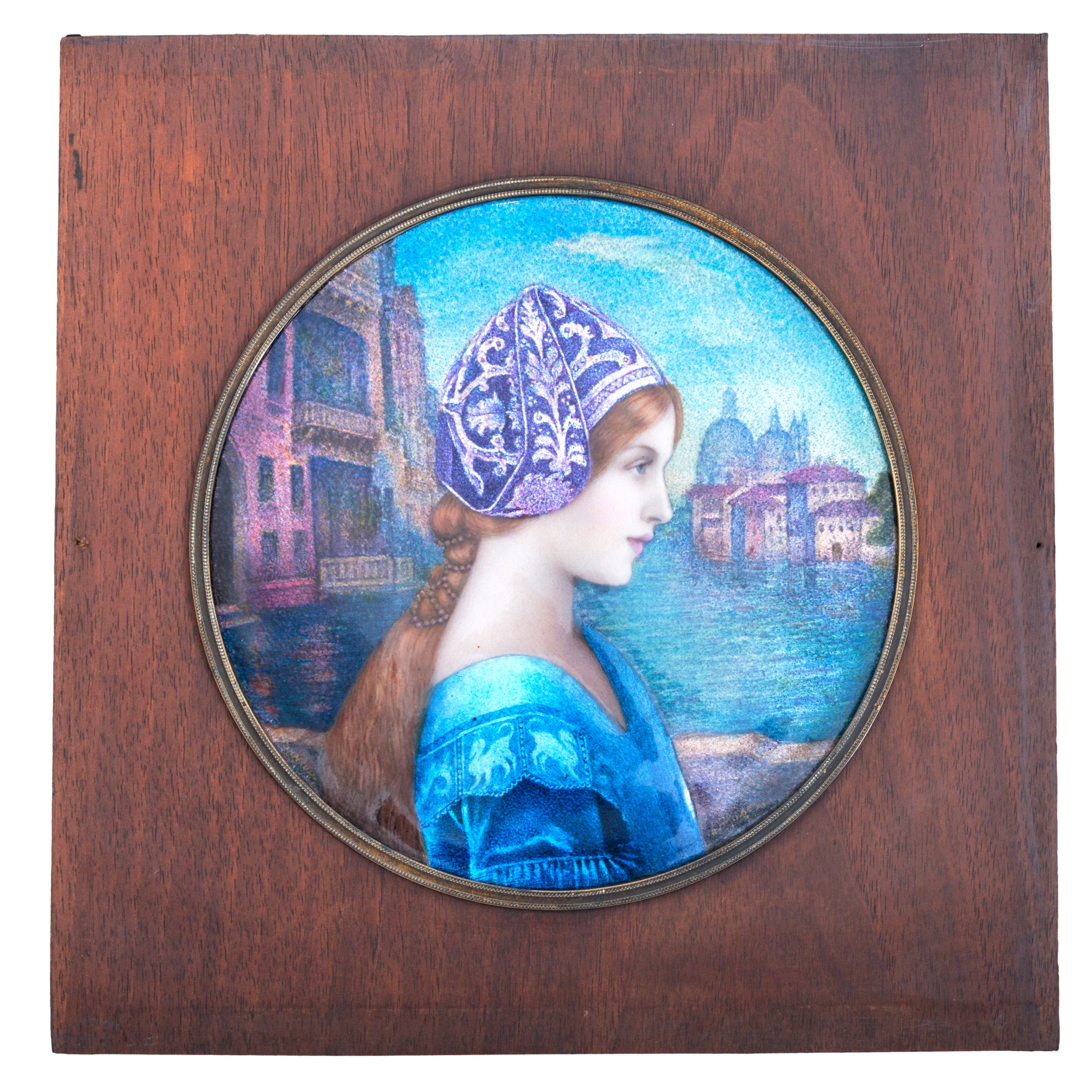 Bonnaud limoges enamel plaque