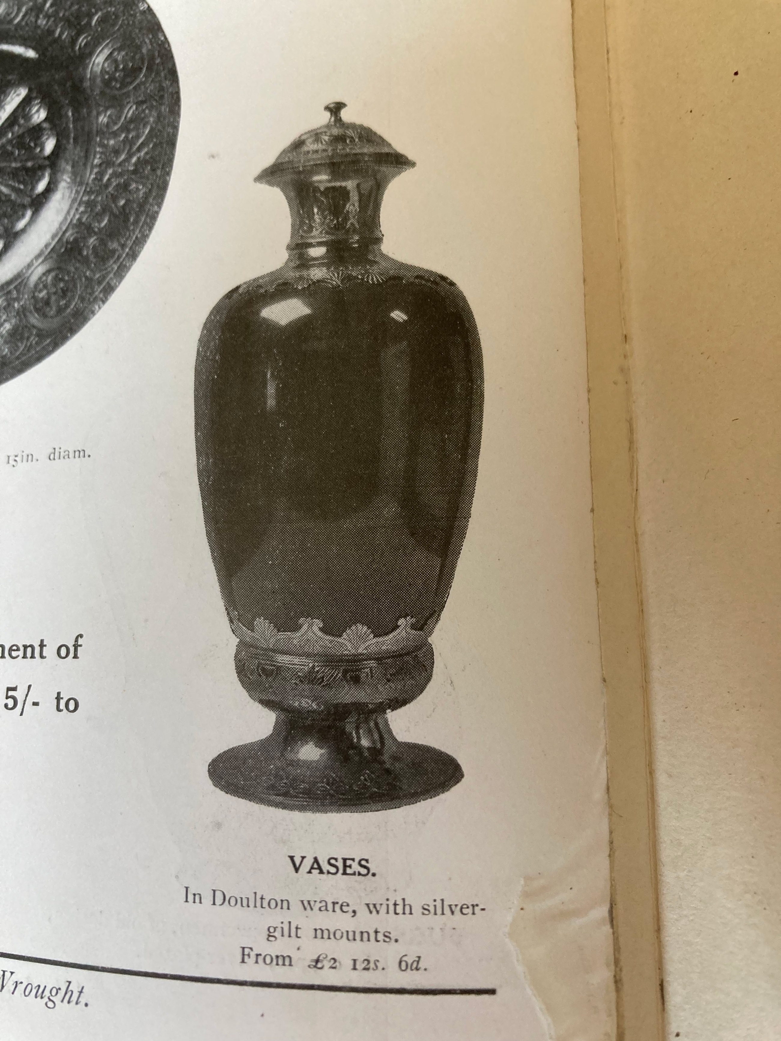 A Potteries Guild silver and pottery lidded vase - Image 4