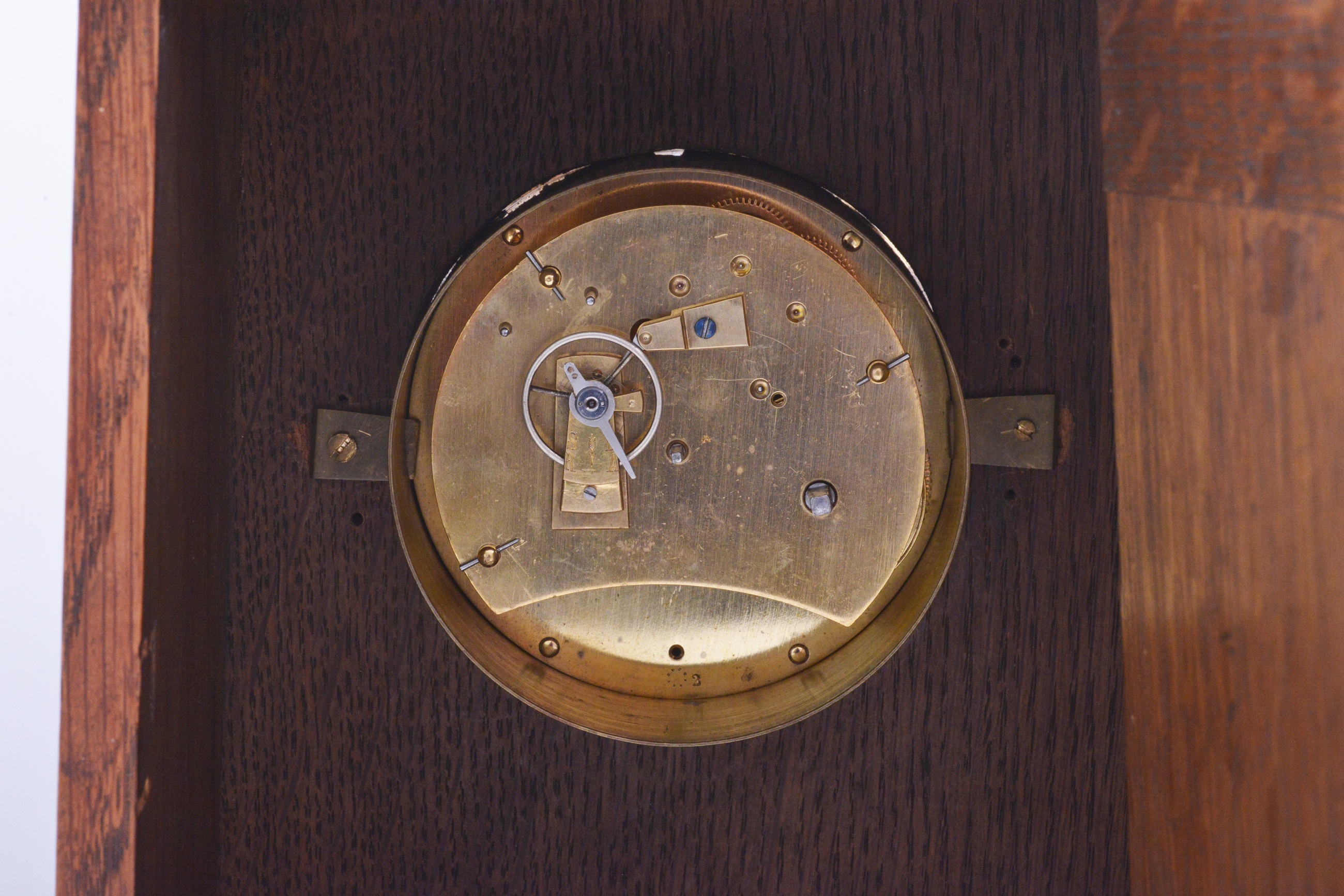A rare wood and enamel clock by Charles Ashbee for the Guild of Handicraft - Image 6