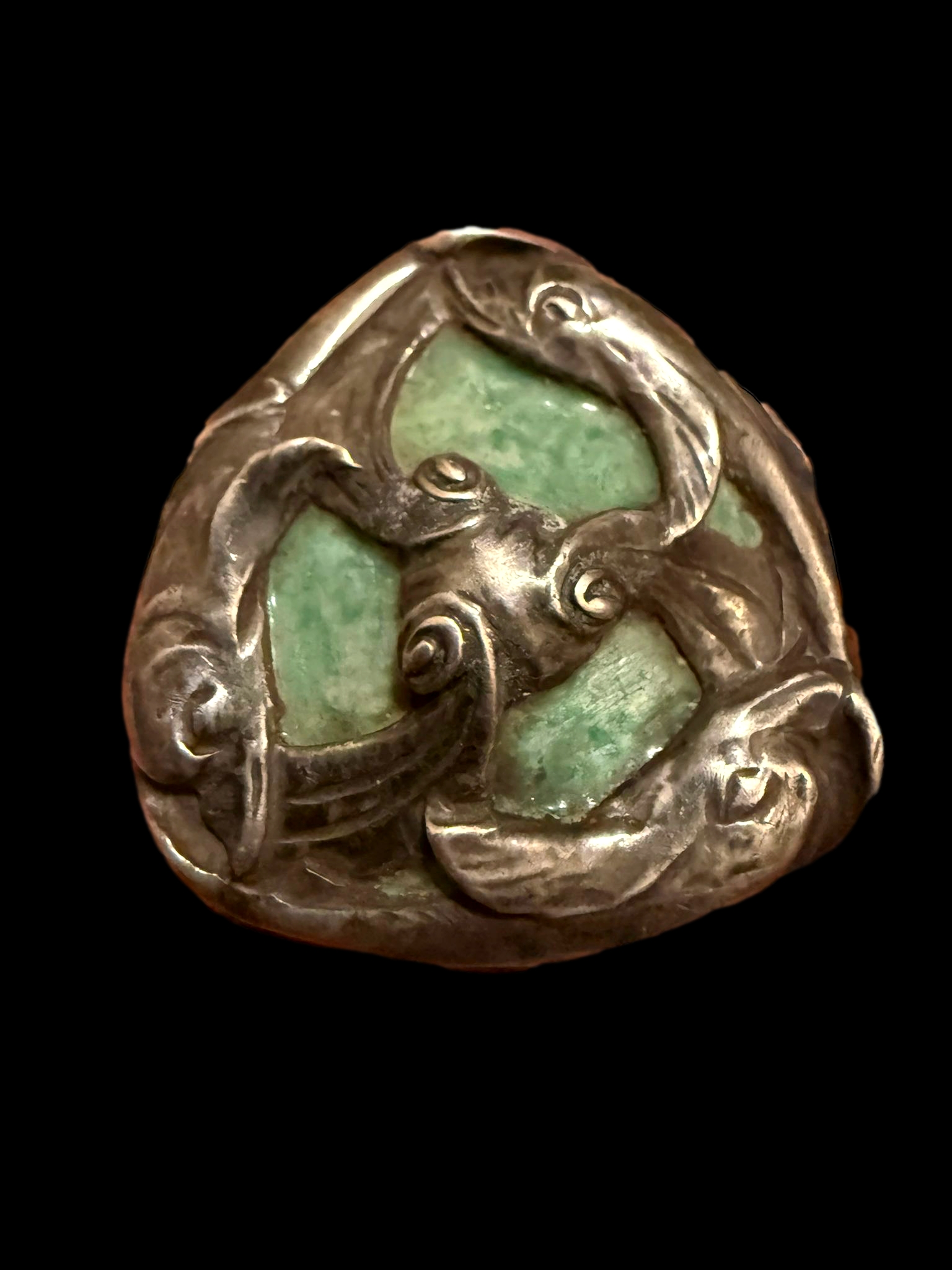 A pair of arts and crafts cufflinks attributed to Henry Wilson - Image 4