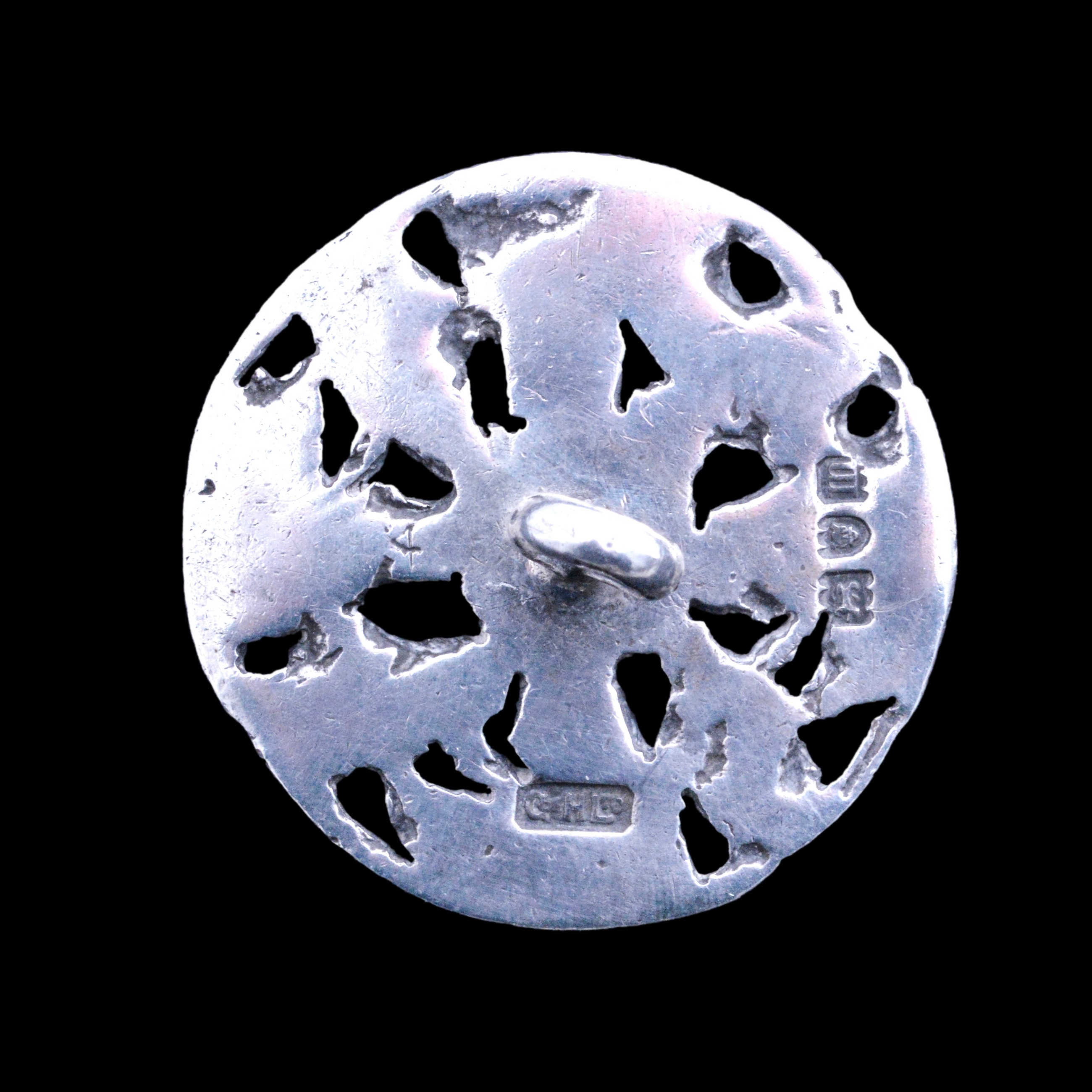 A set of five Guild of Handicraft silver and turquoise buttons - Image 2